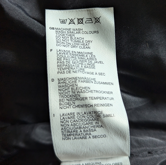 Fred Perry Padded Bomber Black and White Jacket - Picture 3 of 5